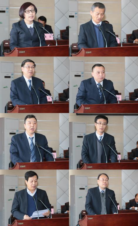 承担重点任务的部门负责同志作表态发言